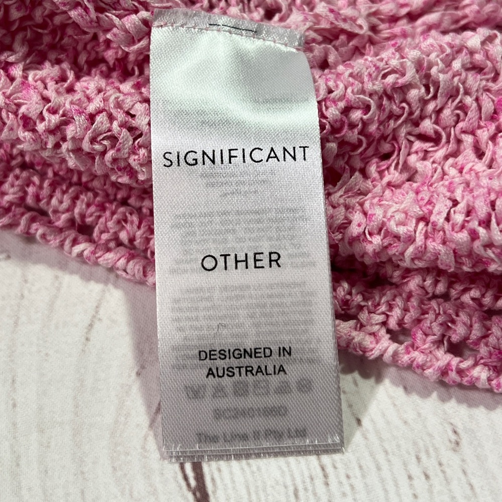 Significant Other NWT Una Mini Dress - Women's AU8 / US4 pink sheer stretch knit - Picture 12 of 13